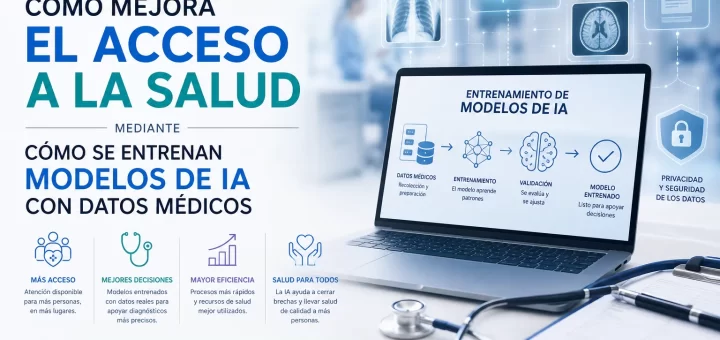 cómo mejora el acceso a la salud mediante Cómo se entrenan modelos de IA con datos médicos