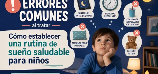 errores comunes al tratar Cómo establecer una rutina de sueño saludable para niños