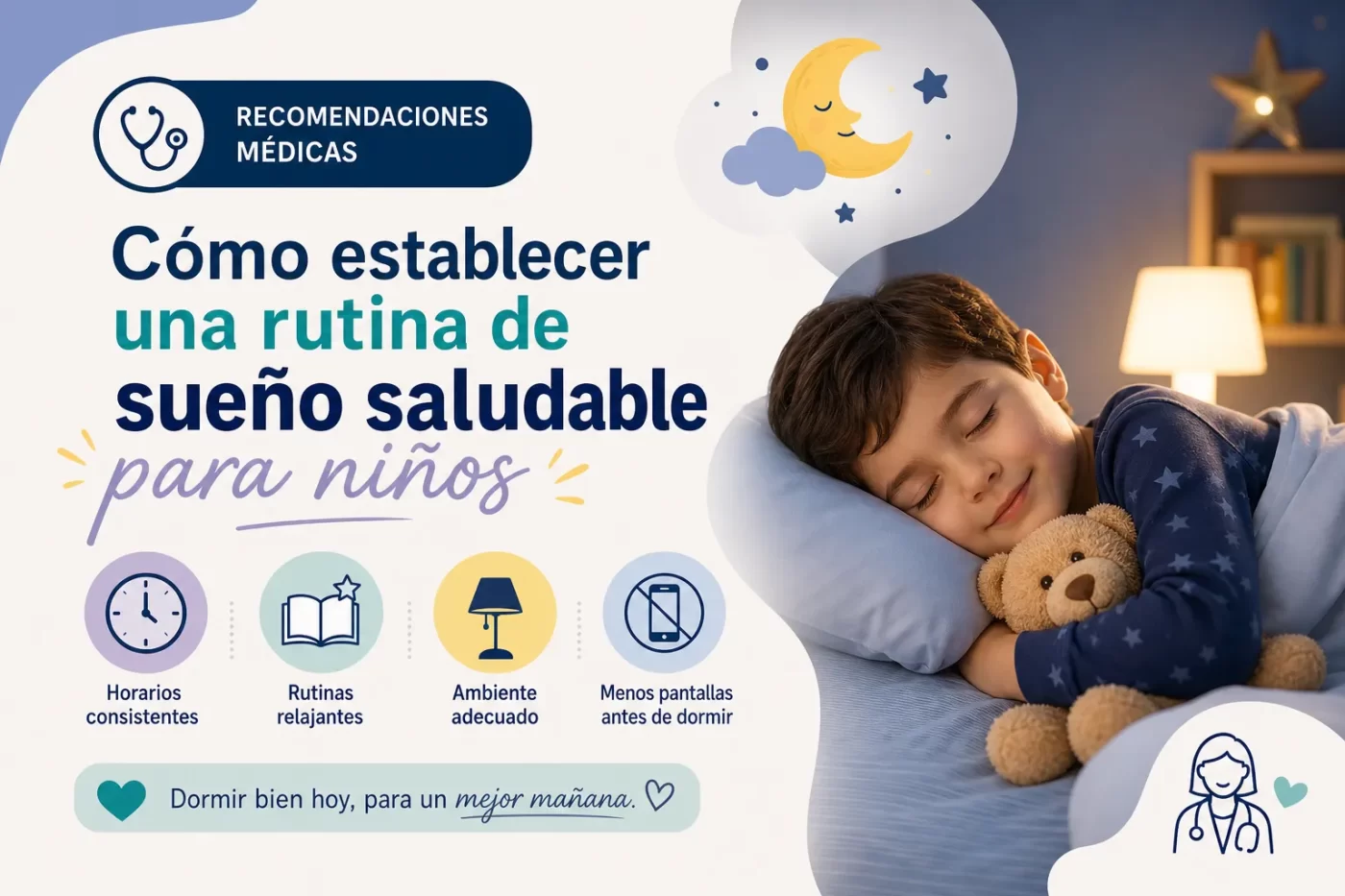 recomendaciones-medicas-sobre-Como-establecer-una-rutina-de-sueno-saludable-para-ninos | SoloSalud.net recomendaciones médicas sobre Cómo establecer una rutina de sueño saludable para niños